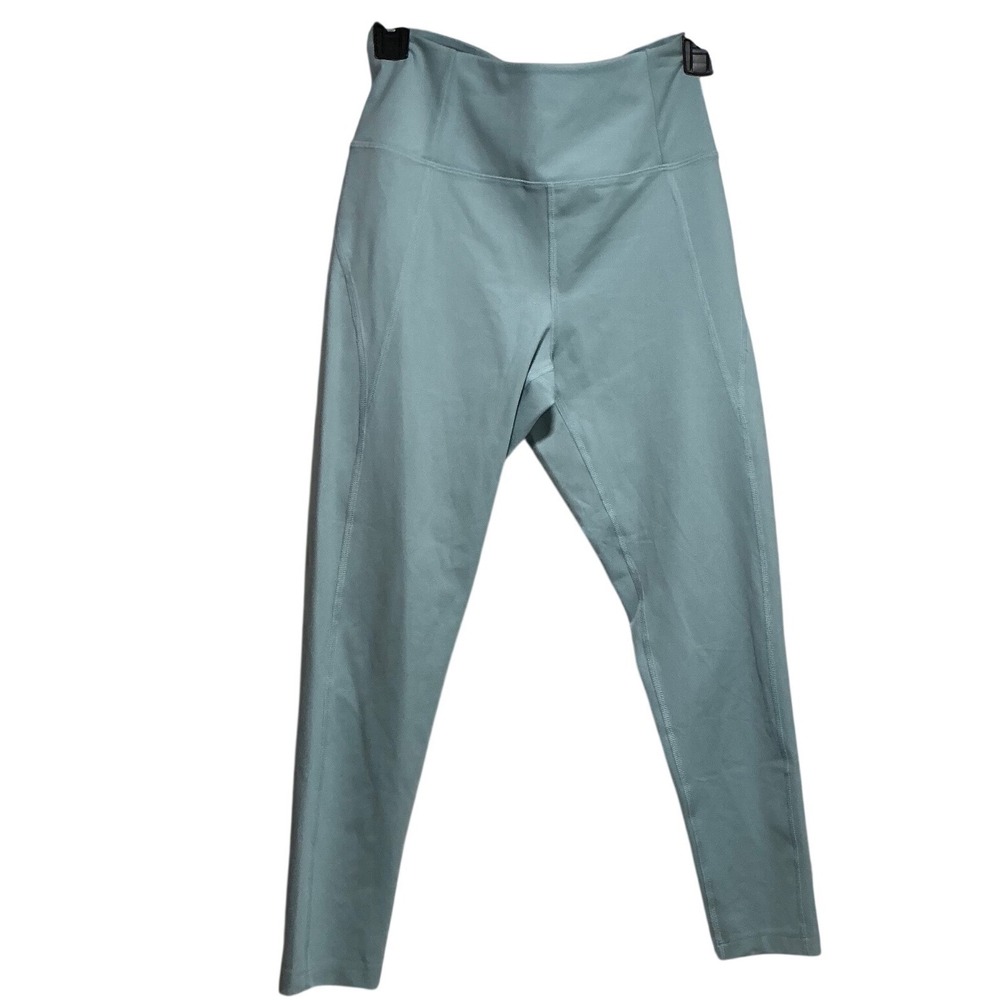Outerknown Womens High Rise Active Leggings Light Teal Blue Size M OKW206